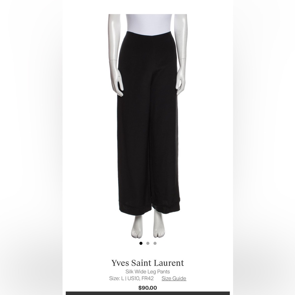 YSL Silk Pants